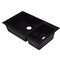 Alfi Brand Black 34" Dbl Bowl Undermount Granite Composite Kitchen Sink AB3319UM-BLA - alternate 2